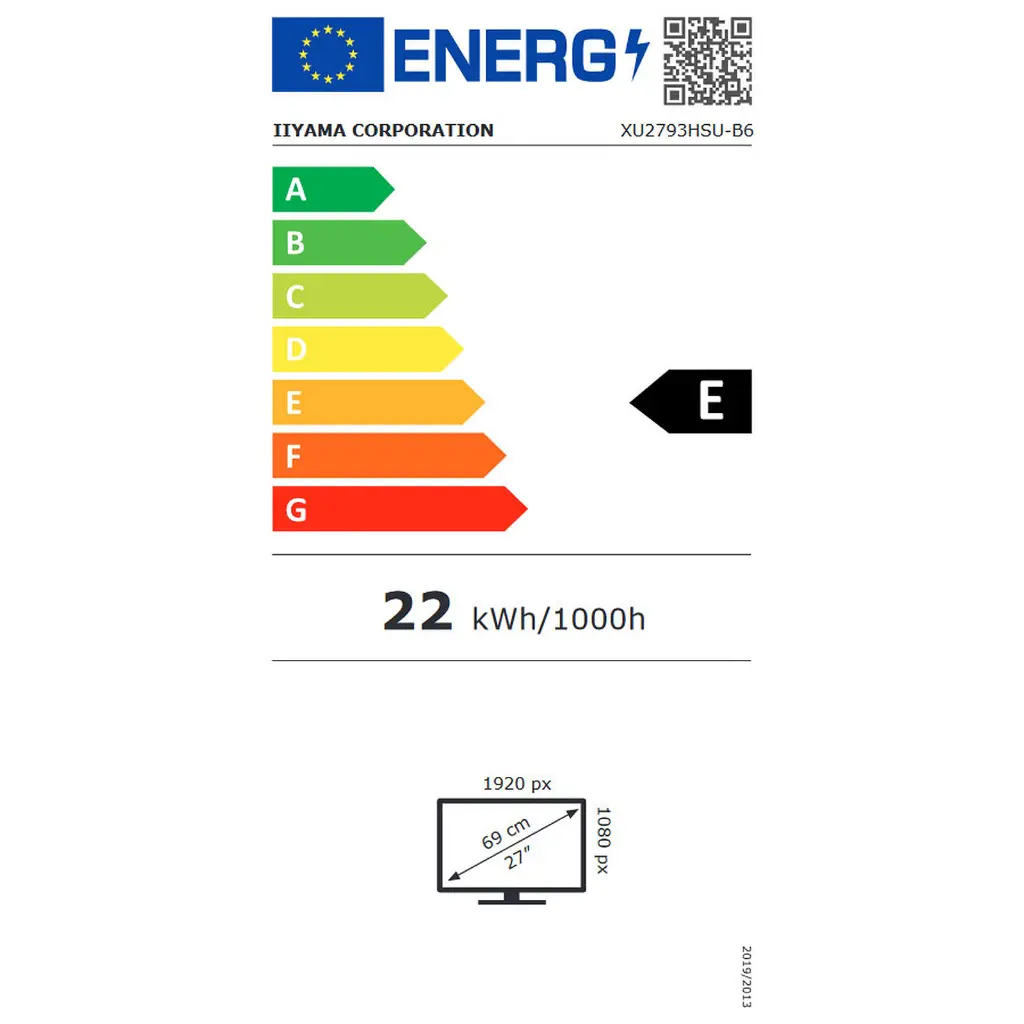 iiyama 27" LED - ProLite XU2793HSU-B6