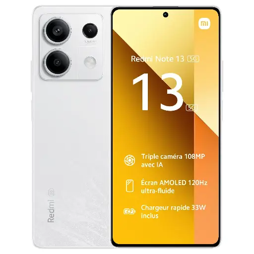 XIAOMI Redmi Note 13 5G 8/256 Go (blanc)