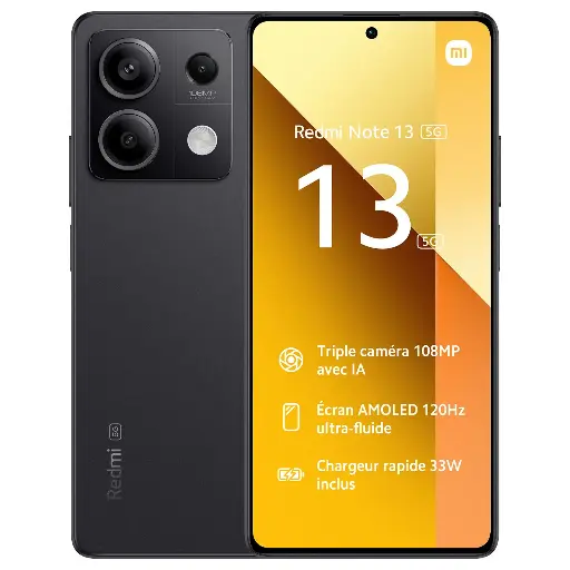 XIAOMI Redmi Note 13 5G 8/256 Go (noir)