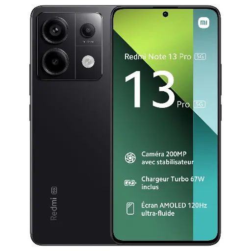 XIAOMI Redmi Note 13 Pro 5G 8/256 Go (Noir)